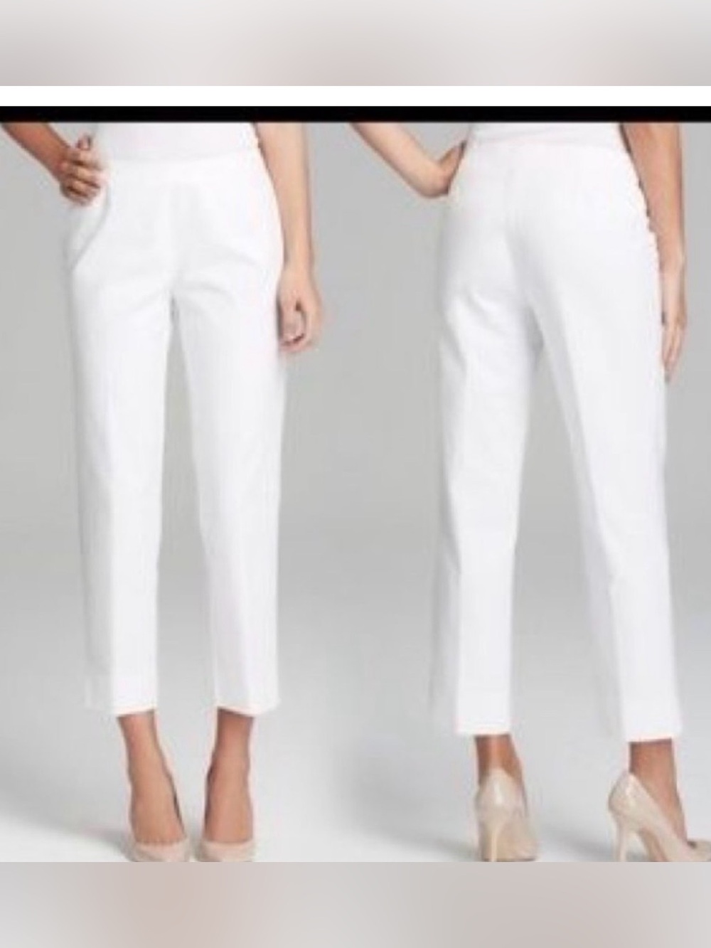 Lafayette 148 New York Lexington White Pants Size 6